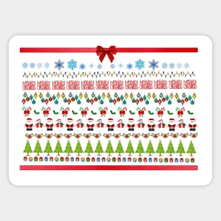 Ugly Christmas Design Sticker